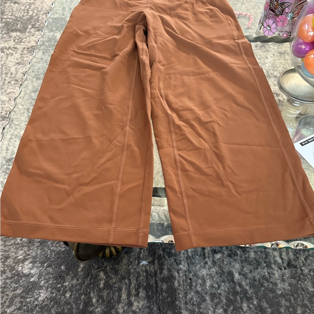 Brown Wide-Leg Pants